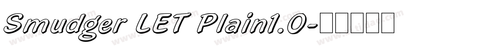 Smudger LET Plain1.0字体转换